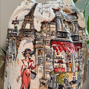 Chic Parisian Drawstring Bag